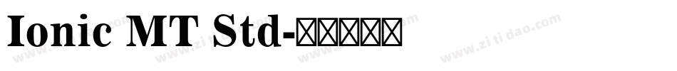 Ionic MT Std字体转换